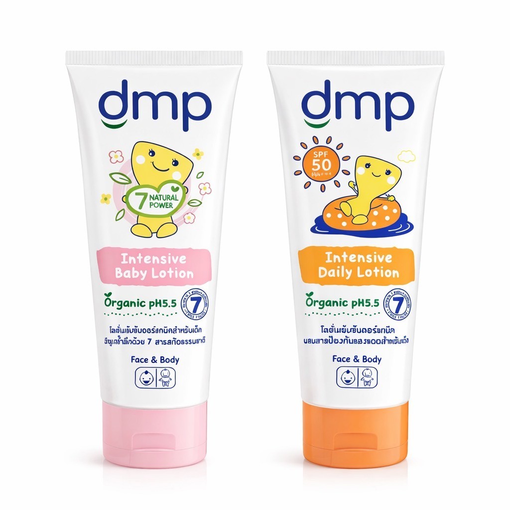 DMP ดีเอ็มพี เดอร์มาพอน โลชั่นเข้นข้นออร์แกนิค กันแดด บำรุงผิวสำหรับเด็ก ปริมาณ 180มล.