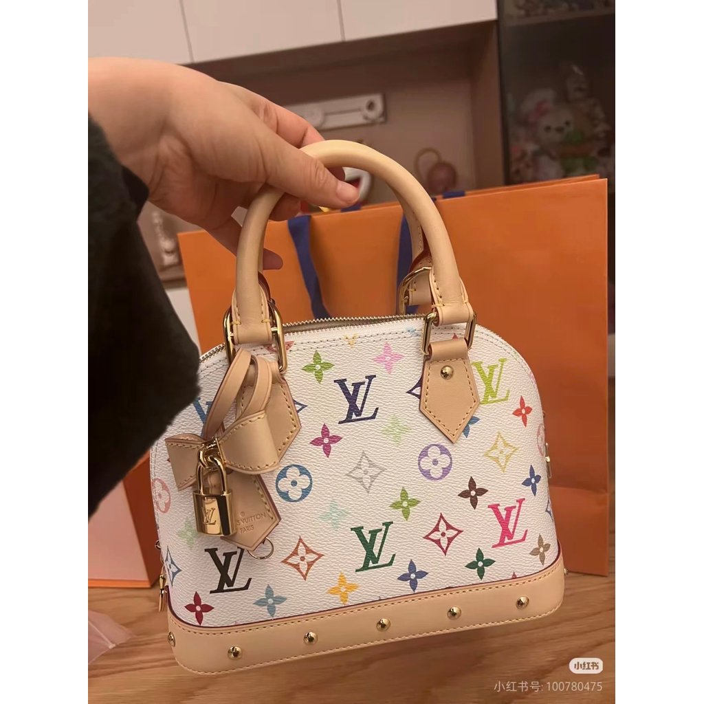 กระเป๋าสะพายบ่า Cross-body ลาย Takashi Murakami ทรงคล้าย Lisa จาก Blackpink สายสะพายสองทาง พกพาสะดวก