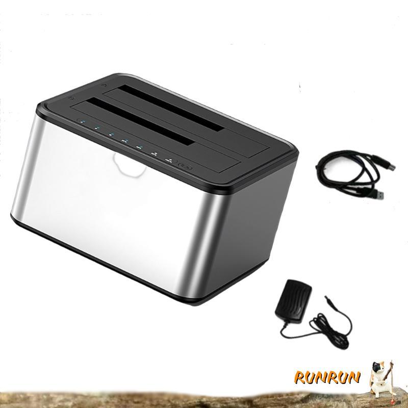 RUNN อลูมิเนียมอัลลอยด์ 2 ช่อง Hard Drive Dock รองรับ 20TB ต่อดิสก์และ Offline Clone โดยไม่ต้องเชื่อ