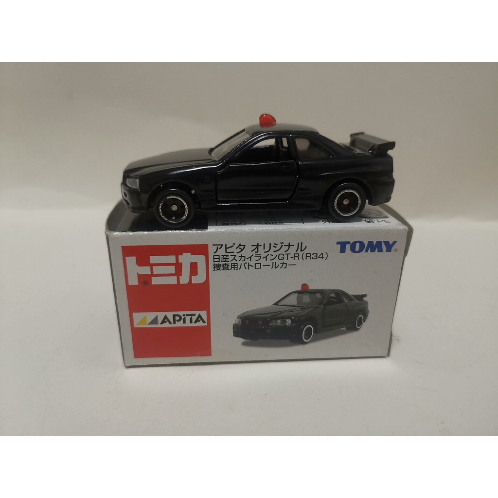 Domeka APITA Special Note Nissan GT-R R34 เสื้อผ้าลําลองรถตํารวจเวอร์ชั่นญี่ปุ่น 2004, 148 หยวน SF จ