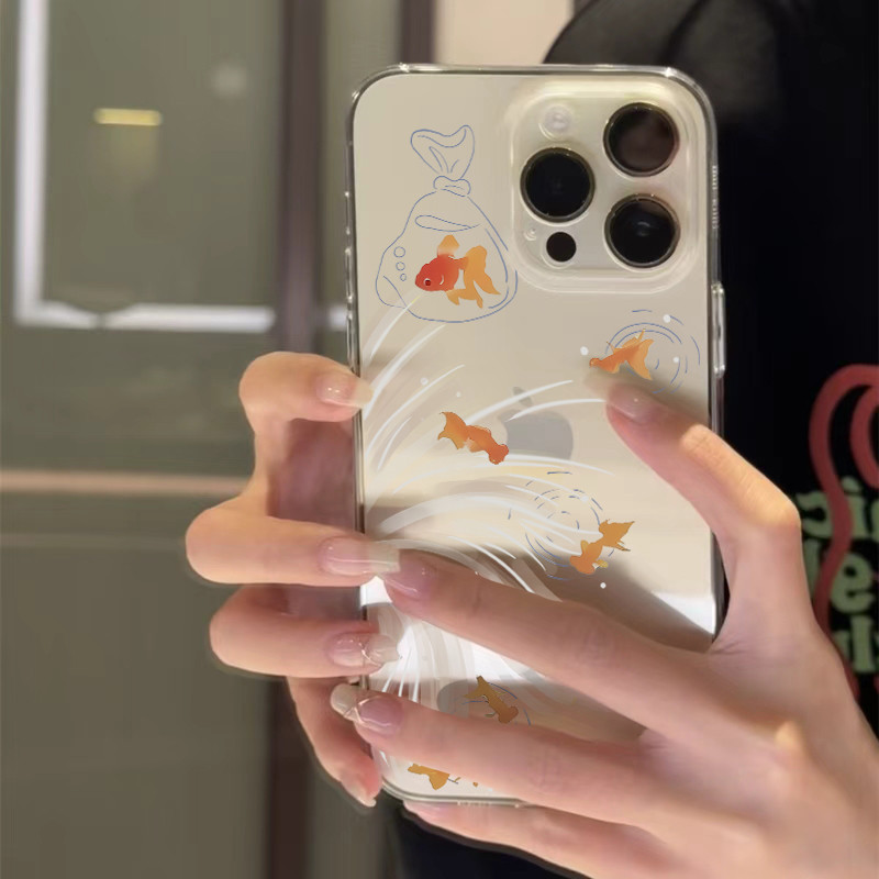 vivo y200 5g เคส เคสวีโว่ y200 5g สีปลาทอง Ji เหมาะสําหรับ iphone17promax เคสโทรศัพท์ 15 Apple 16 โป