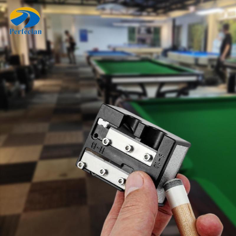 Perfeclan Pool Cue Tip Shaper 7 in 1 Multifunctional Billiard Cue Tip Repair Tool Kit อุปกรณ์บํารุงรักษาแบบพกพาสําหรับบิลเลียดฝึก
