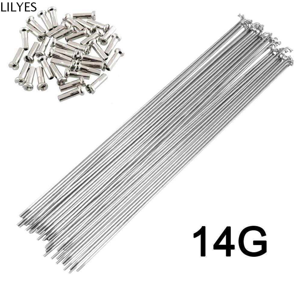 LILYES spokes สำหรับจักรยาน ขนาด 27.5 นิ้ว สแตนเลสสตีล ทนทาน ใช้ได้กับล้อยาง 26 นิ้วและ 700C
