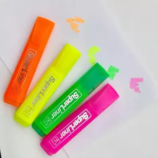ปากกาเน้นข้อความ ชนิดหัวตัด ไฮไลท์ ปากกาไฮไลท์ คละสี แพ็ค 4 ด้าม พร้อมส่งในไทย No.1675