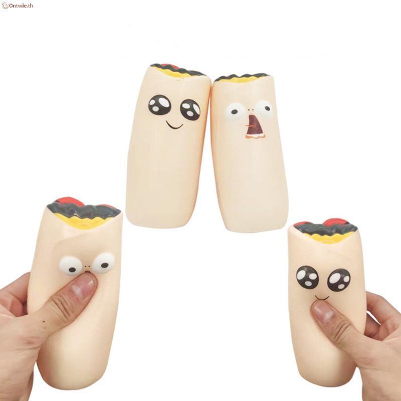 ON Burrito Squishy Doll ของเล่นป้องกันความเครียด Mini Egg Roll ความเครียดบรรเทาบีบของเล่น A