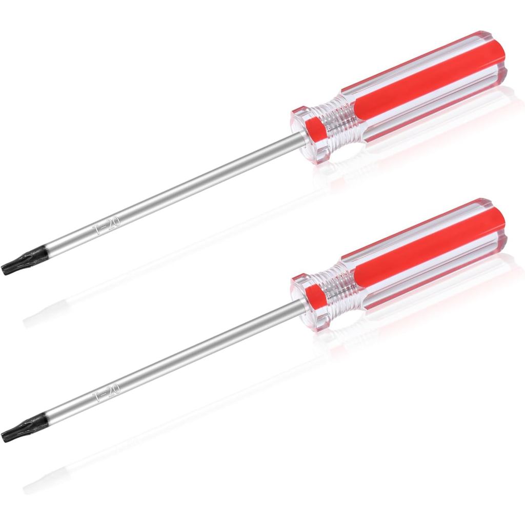 2 ชิ้น T20 Torx ไขควง, Magnetic Torx Driver Star Bit ไขควง, ความปลอดภัย Torx ไขควงหุ้มฉนวน PVC, ไขคว