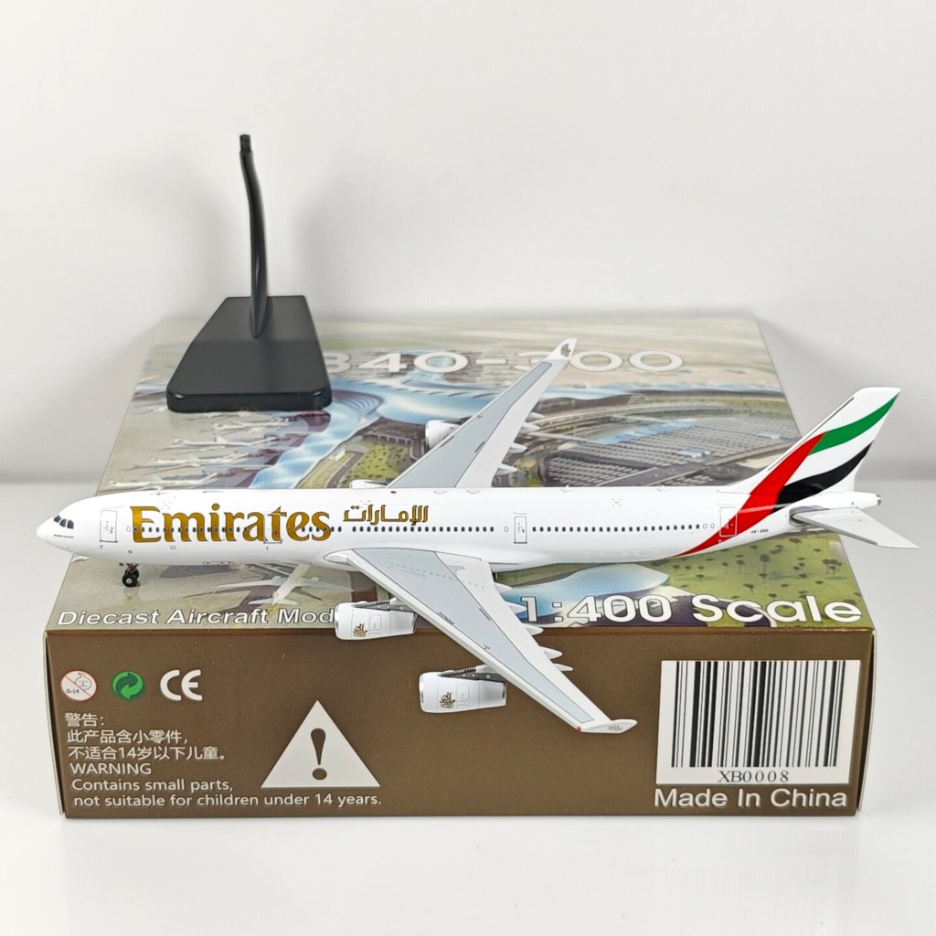 Aviation XB0008 1: 400 Emirates A340-300 A6-ERS รุ่นโลหะผสม