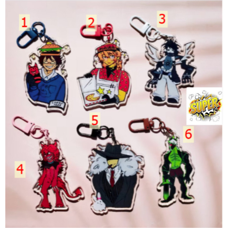 พวงกุญแจ Forsaken,พวงกุญแจอะคริลิค | 1x1x1x1,Two Time,Elliot,007n7,C00lokid,Mafioso