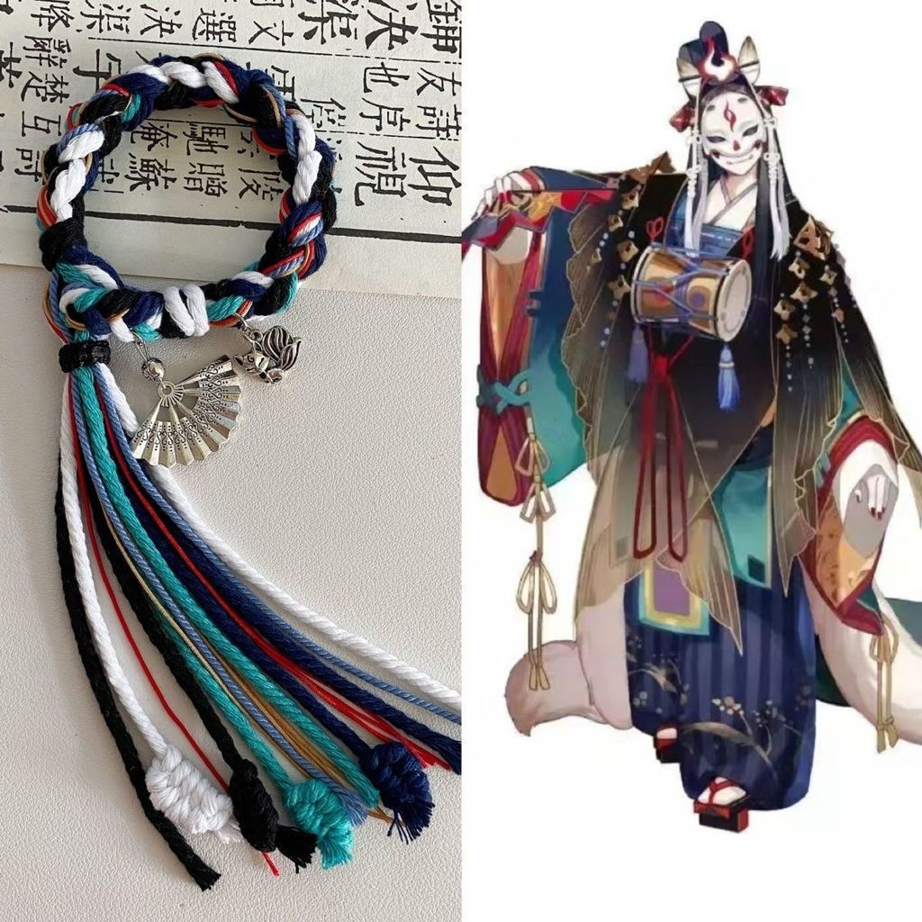 New Product#Authentic handmade woven bracelet with Ashura motif, Lemon original design, Yin-Yang Mas