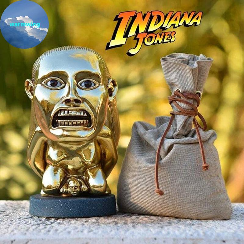 Warmwing Indiana Jones Idol Golden Fertility รูปปั้นเรซิ่น Fertility Idol ประติมากรรมพร้อม Eye Scale