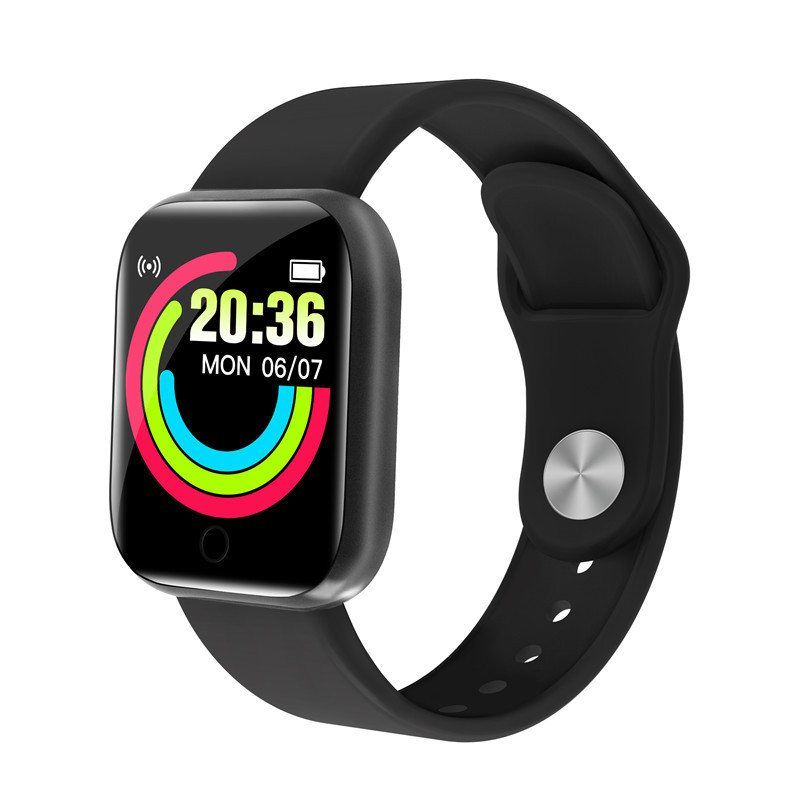 Y68 สร้อยข้อมือสมาร์ทกีฬา Heart Rate การตรวจสอบข้อมูล Push Synchronization D20 สมาร์ทวอทช์ HKNI