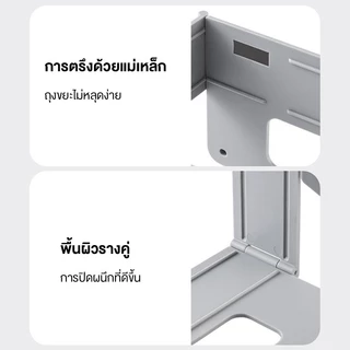 ชั้นวางถุงขยะแบบพับได้สำหรับติดผนัง ชั้นวางถุงขยะติดผนัง ประหยัดพื้นที่ในครัว อเนกประสงค์ ใช้งานสะดวก