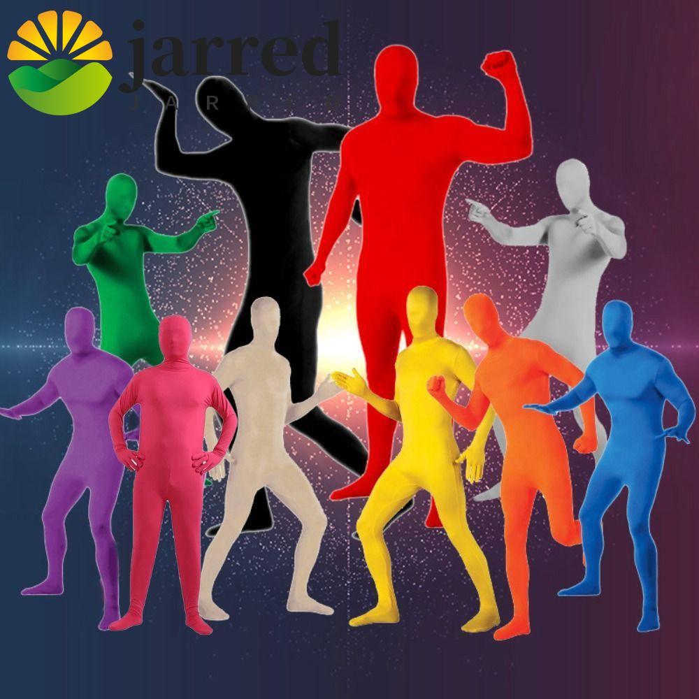 ชุด Zentai สปันเดกซ์สำหรับผู้ใหญ่, ชุดกระโดด.Full-bodySuit สีหลากหลาย สวมใส่ได้อย่างแนบเนียน