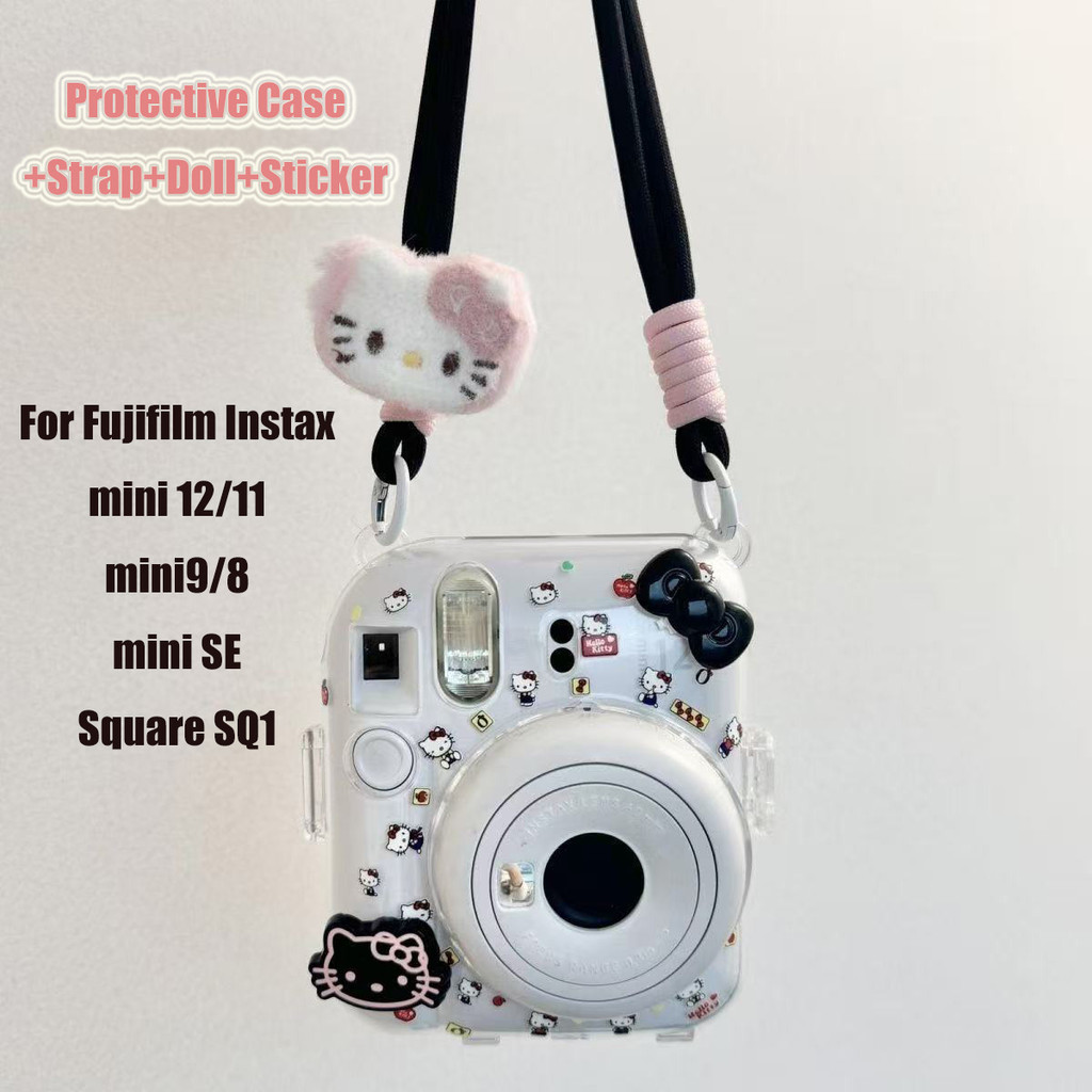เคสป้องกันกล้อง Hello Kitty สําหรับ Instax Mini 12 / Mini 11 / Mini SE / Mini8/Mini9 / Square SQ1 เค