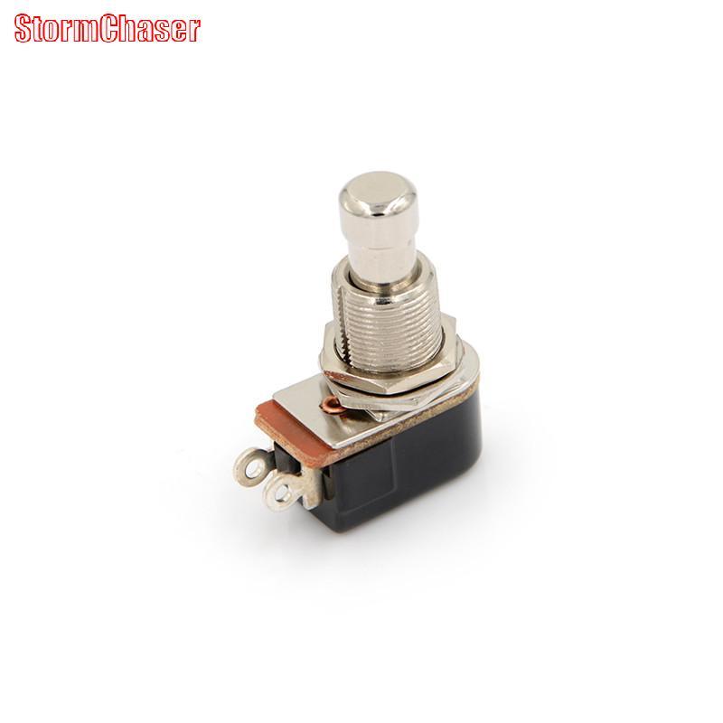[Storm-t] สวิตช์กีตาร์ไฟฟ้าใหม่ Momentary Push Button Foot Switch SPST