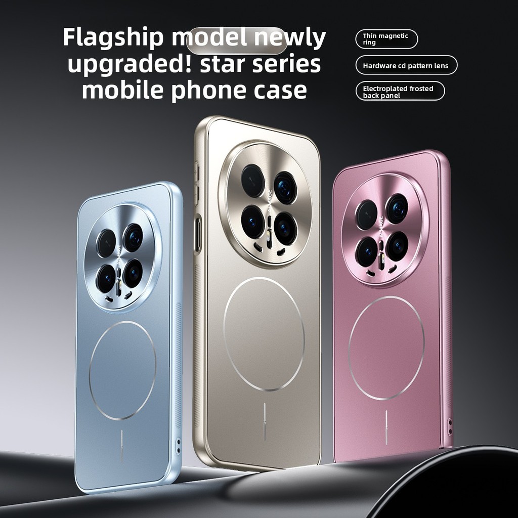 เคสโทรศัพท์สําหรับ Honor X9D X9C Magic 6 7 8 Pro/Lite X9C สมาร์ทแม่เหล็ก Frosted เลนส์โลหะป้องกันกรณี TPU + PC ฝาครอบไฟฟ้า