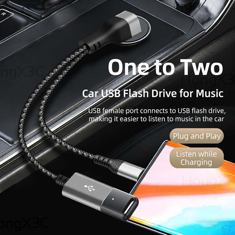 Multi-port USB/Type C Splitter Cable 66W Fast Charging รูปที่ 7