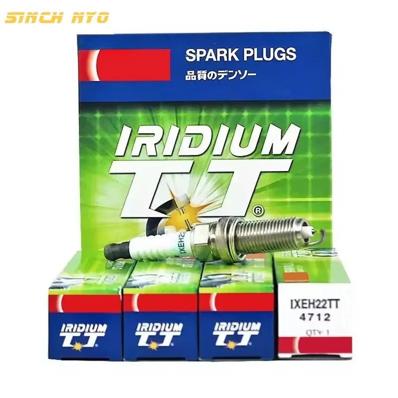 4PCS 4712 IXEH22TT Dual Iridium Spark Plug เทียนสําหรับ SUBARU FORESTER RENAULT DUSTER DACIA LODGY M