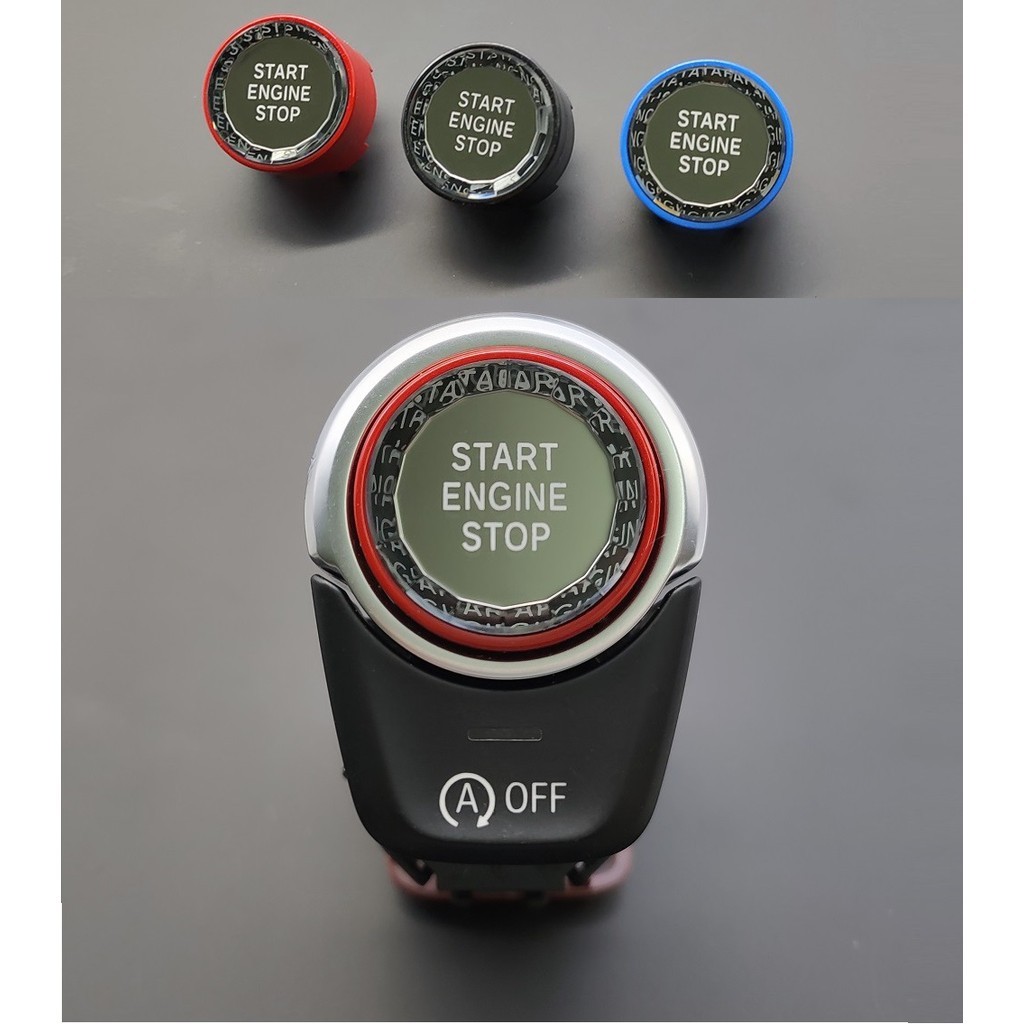 เหมาะสําหรับ BMW/Crystal One-Button Start-Stop ปุ่ม 3 Series Start 5 Series X1 ปุ่มคริสตัล Start-Sto