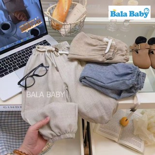 กางเกงขายาวเด็กผ้าบาง กางเกงเด็กขายาวเอวยางยืด สไตล์เกาหลี ใ…