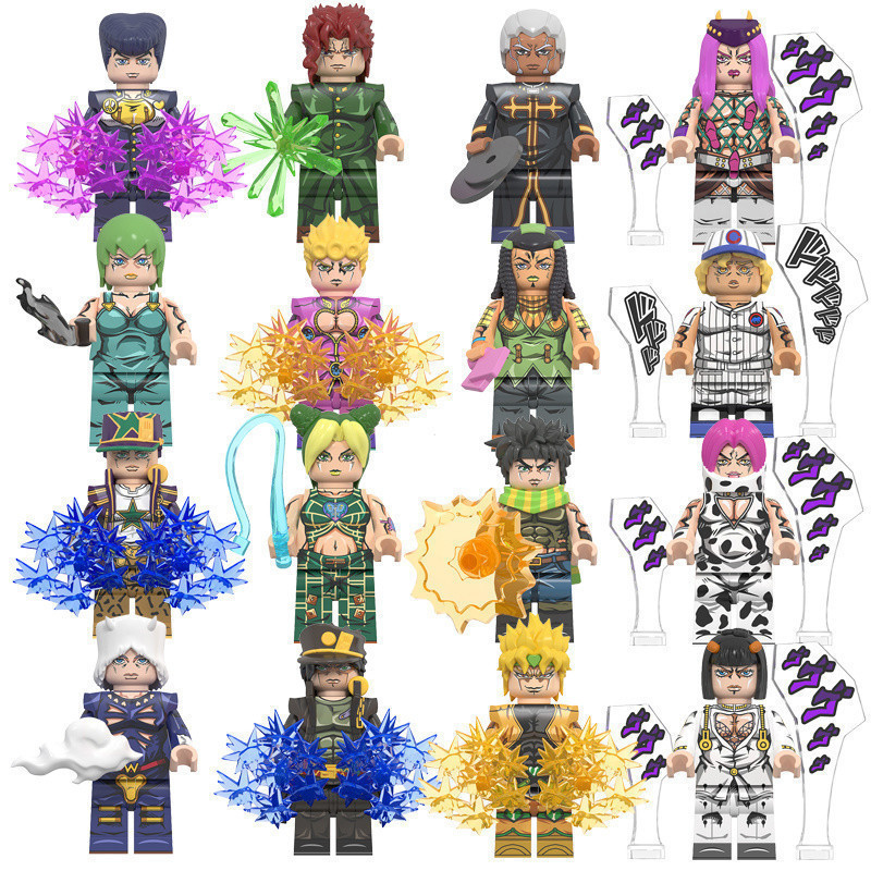 JoJo's Bizarre Adventure Action Figures Ermes Costello Jotaro Kujo Rikiel Enrico Pucci ของเล่นคอลเลก