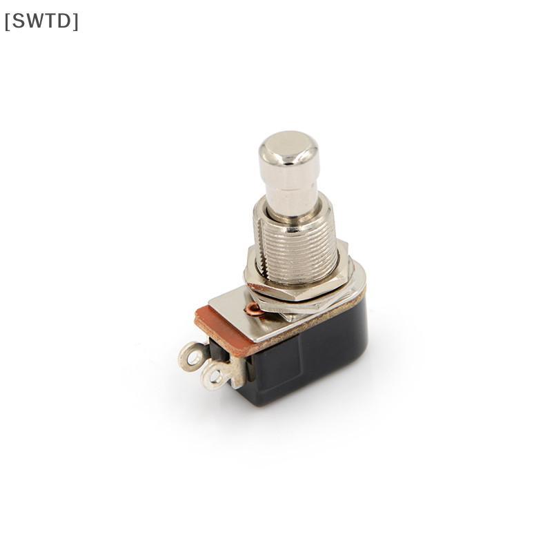 [SWTD] สวิตช์กีตาร์ไฟฟ้าใหม่ Momentary Push Button Foot Switch SPST null