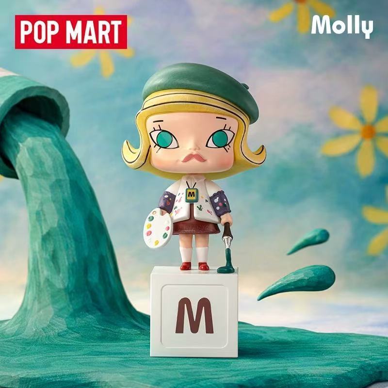 POPMART POPMART MOLLY Along the Road Landscape 20th Anniversary Series รูป Mystery Box ของเล่นของขวัญ