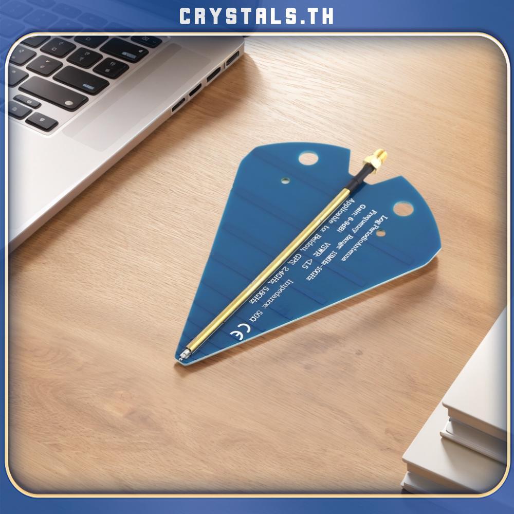 [CrystalS.th] 1300MHz-10GHz Mini Log Periodic Antenna 6-9dB Gain Passive Directional RF Antenna [Cry