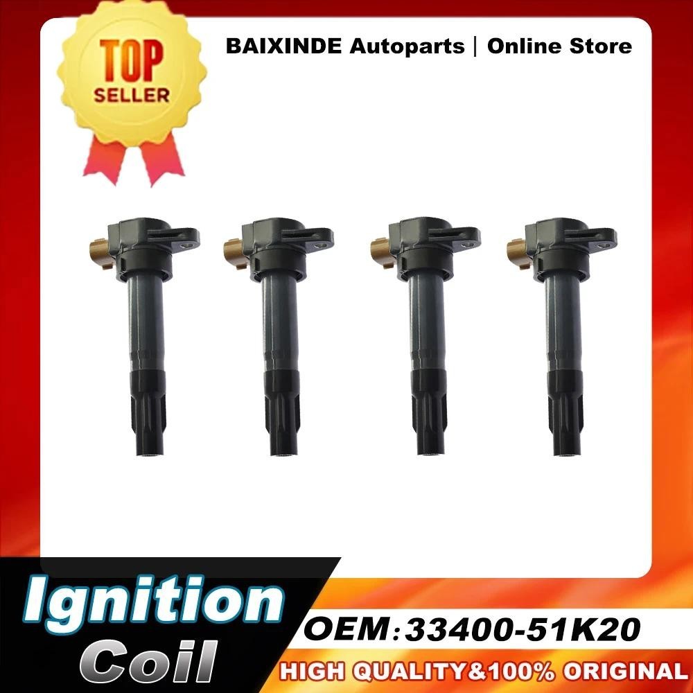 1/4 PCS OEM 33400-51K40 33400-51K00 33400-51K20 คอยล์จุดระเบิดสําหรับ SUZUKI SWIFT IV SX4 Grand Vita