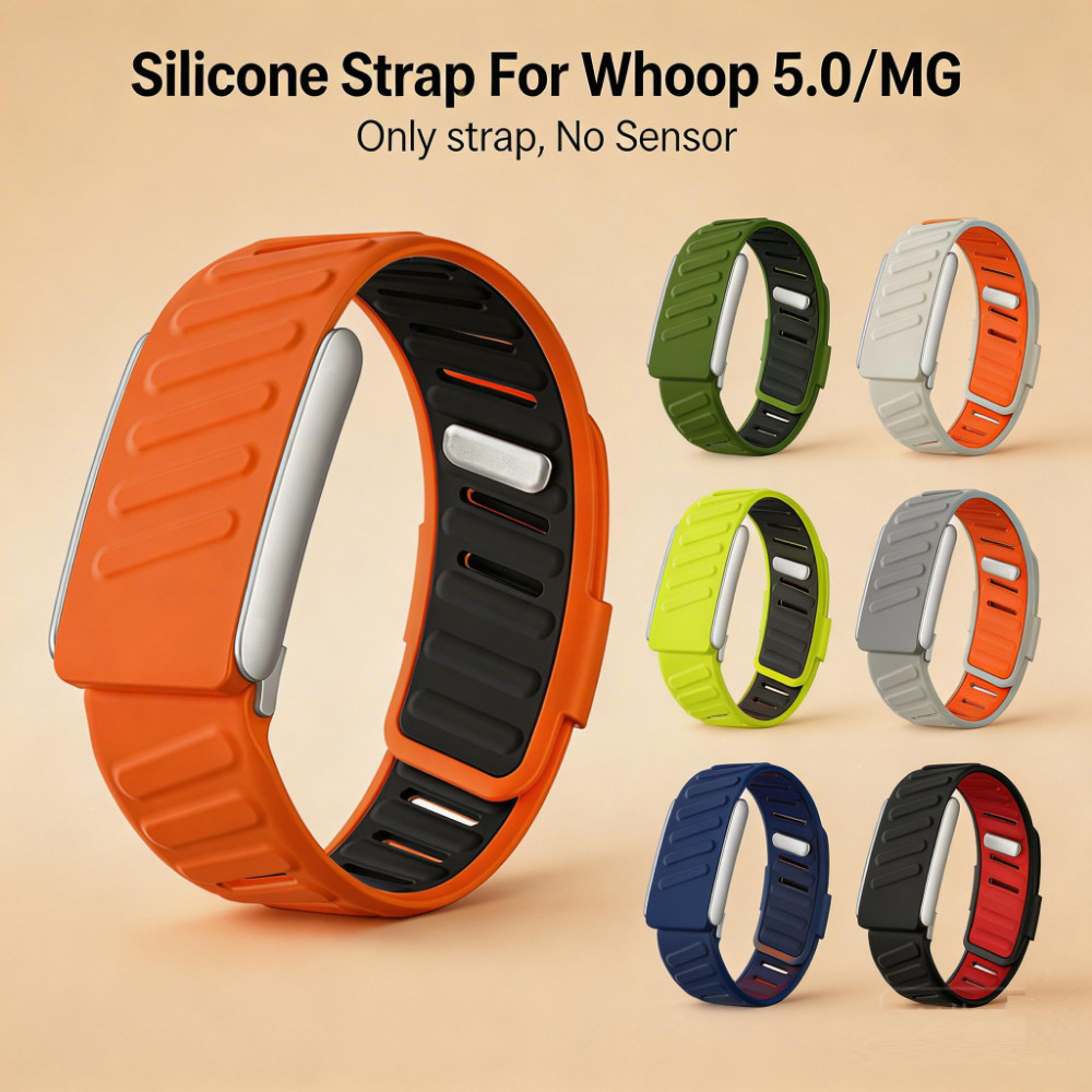 สําหรับ Whoop 5.0 Band สีใหม่สายรัดซิลิโคนอ่อนนุ่มสําหรับ Whoop 5.0/MG สมาร์ทวอท์ชกีฬากลางแจ้งเปลี่ยนสายรัดข้อมือสําหรับ Whoop MG อุปกรณ์เสริม