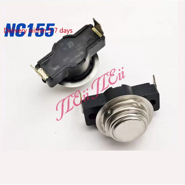 LG กลองเครื่องซักผ้าแห้ง Thermal Sensitive Probe 1pcs Alarm Overheating สวิทช์ควบคุม Thermostat NC155 หัวเซลเซียสองศา