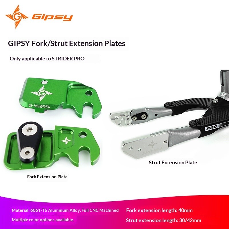 GIPSY อุปกรณ์เสริมสำหรับ STRIDER PRO รถสมดุลเด็ก GS-702/703 พร้อมส้อมด้านหน้าและด้านหลัง