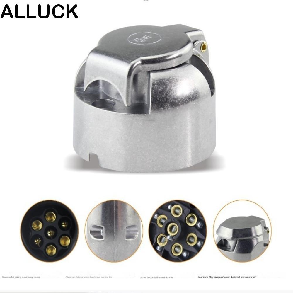 ALLUCK 7-Pin Connector 12V ทนทานรถอุปกรณ์เสริม Trailer Connectors อะแดปเตอร์