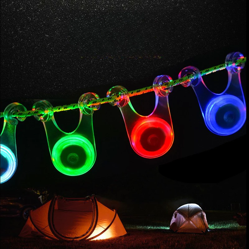ไฟประดับเต็นท์ ไฟเชือกสมอ ตกแต่ง LED ไฟติดเชือกเต็นท์ กันสะดุด