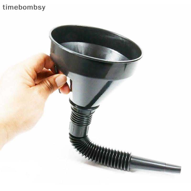 (time) 2-In-1 เติมน้ํามันช่องทางกรองสามารถ Spout สําหรับน้ํามันน้ํามันเชื้อเพลิงเบนซินดีเซลสําหรับรถยนต์อัตโนมัติรถจักรยานยนต์จักรยาน Tru ATV (TH)