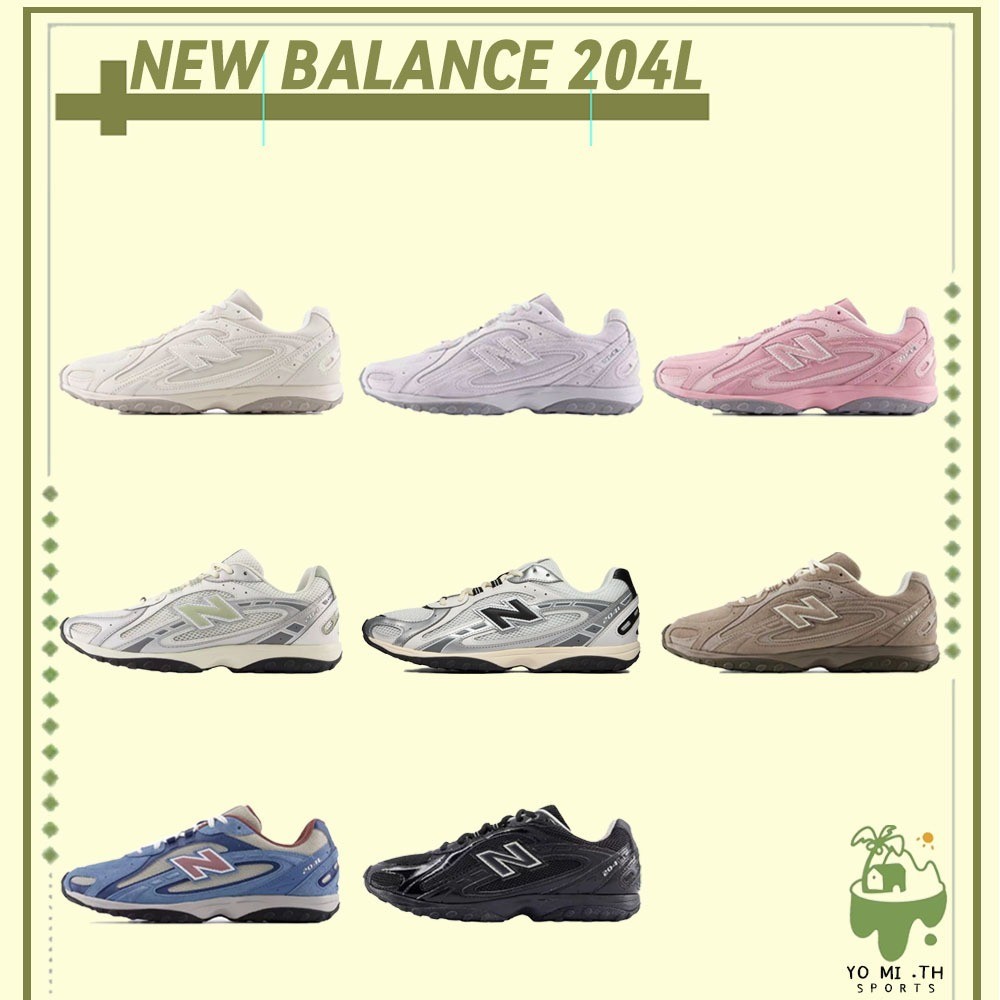 🍬✅รับประกัน(พร้อมส่ง & พรี🔥) New Balance 204L รวมสี แถมเชือกฟรี องเท้าผ้าใบ รองเท้าลำลอง NB204L แท้U