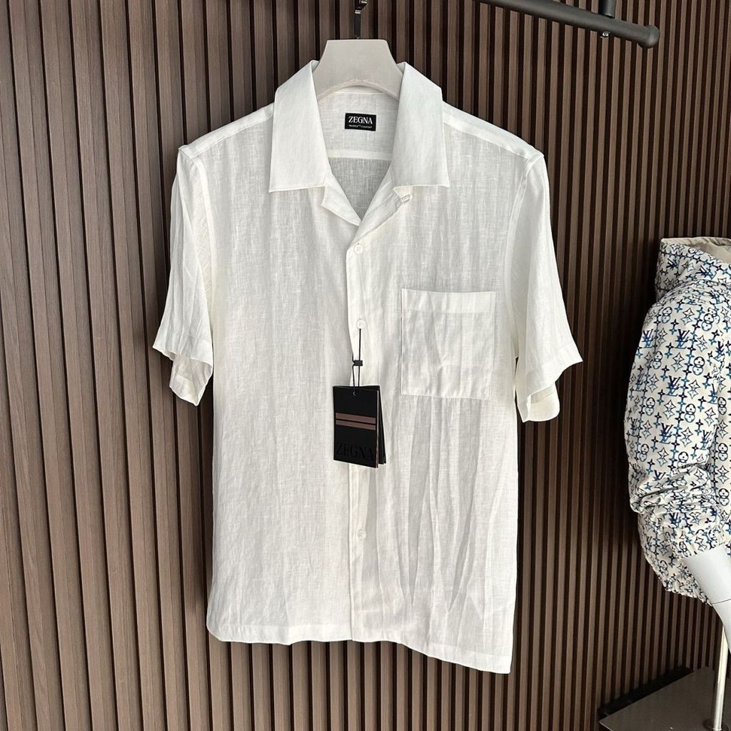 IQ7V Zegna New lightweight comfortable men's style2025Breathable summer fashion loose retro casual s