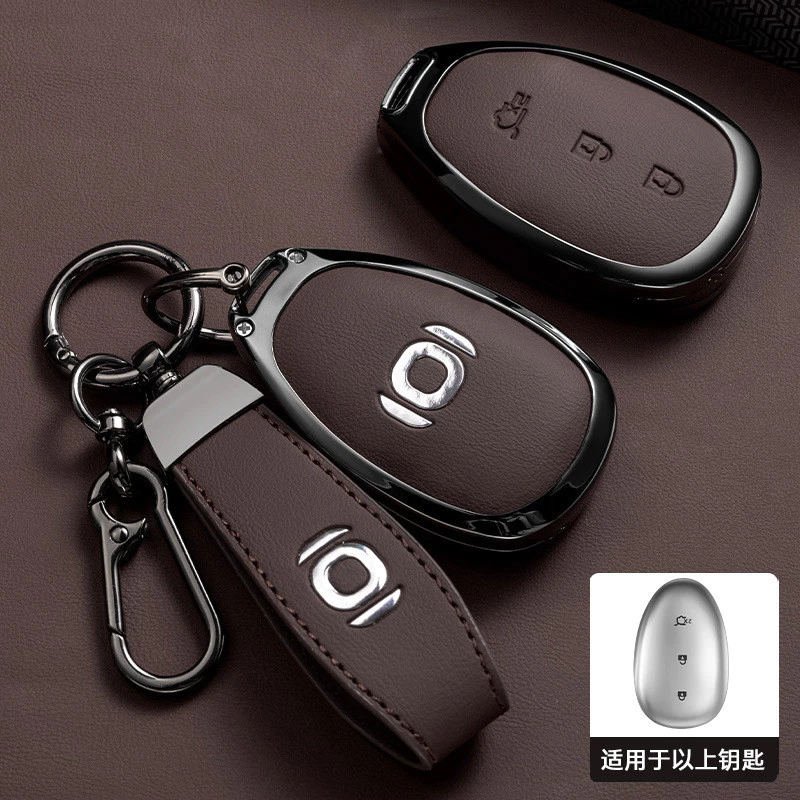 เหมาะสําหรับ 26 CHANGAN NEVO Q05 เคสกุญแจ 25/26 ใหม่ Origin Q05 หัวเข็มขัดเปลือกโลหะ