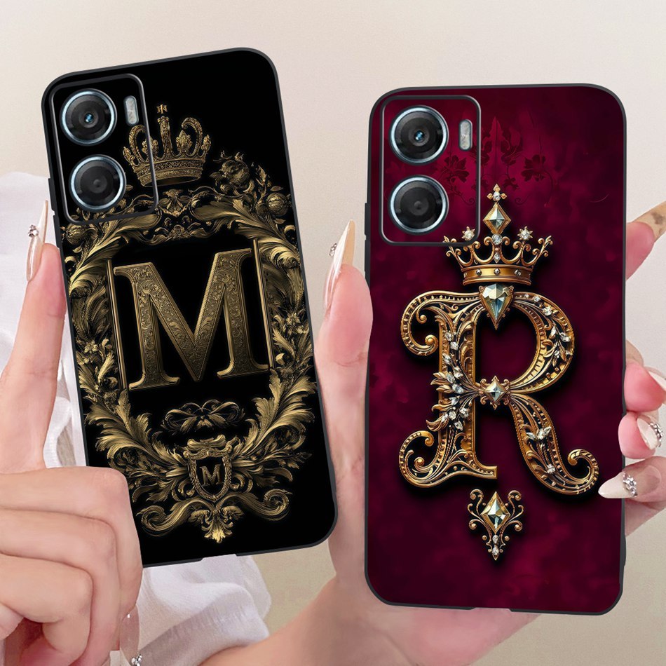 สําหรับ Motorola Moto G06 G06Power แฟชั่นมงกุฎเริ่มต้นคู่เคสโทรศัพท์ MotoG06 G06 Power XT2535 สีดําซ