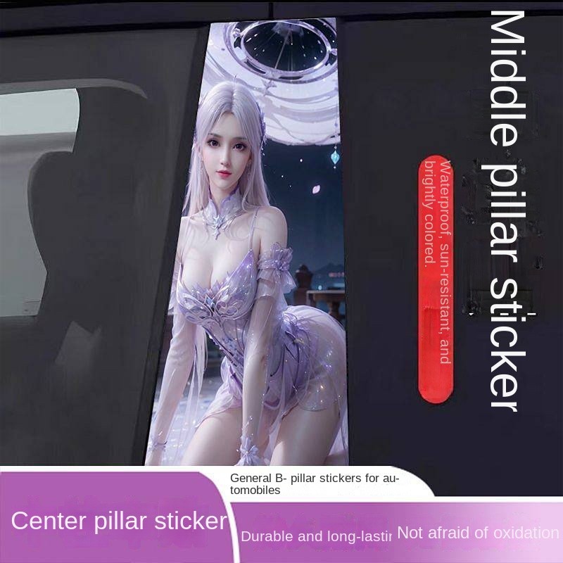 A Pair of Small Medical Fairy Car B Column Screen Protector Center Column Universal Sunscreen and Wa