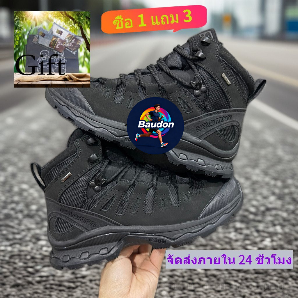 Salomon XT-Quest 4D GTX Forces 2 EN รองเท้าเดินป่าผู้ชายสำหรับกิจกรรมกลางแจ้ง มีเทคโนโลยีป้องกันลื่น