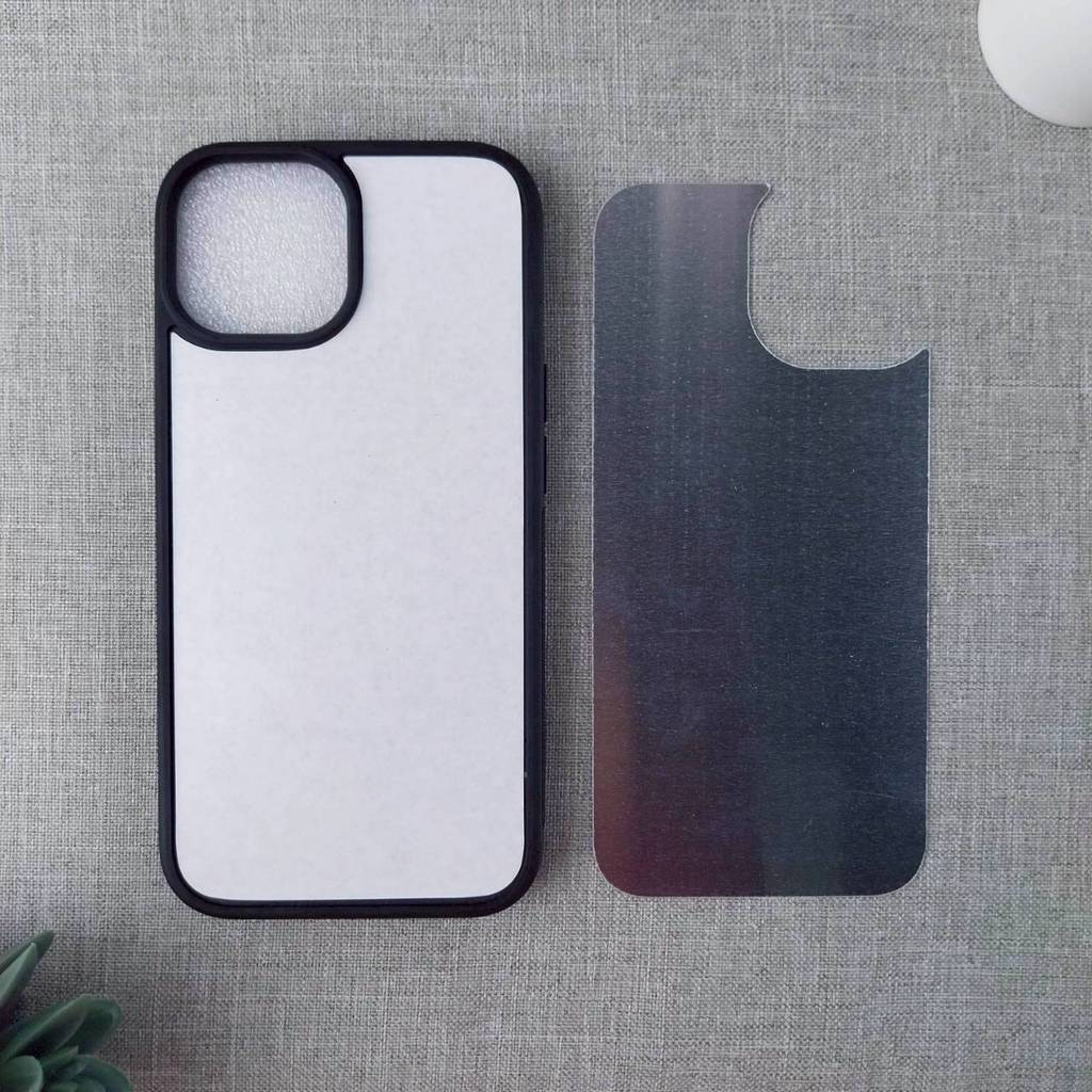เคส DIY เคสงานรีดร้อน เคสเปล่าแปะหลัง ขอบนิ่ม (TPU) หลังแข็งเป็นอะลูมิเนียม มีกลิ๊ตเตอร์ เล่นแสง