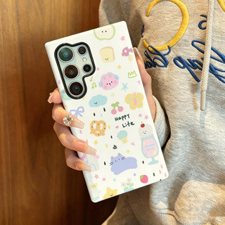 รูปแบบแมวน่ารักกันกระแทก S26Ultra กรณีเทียบได้กับ Samsung S26 S23 S24 Ultra S24FE 25FE S25eDge ปลอกกันกระแทก S25 Plus S25ultra A55 a56 A36 ฝาครอบ