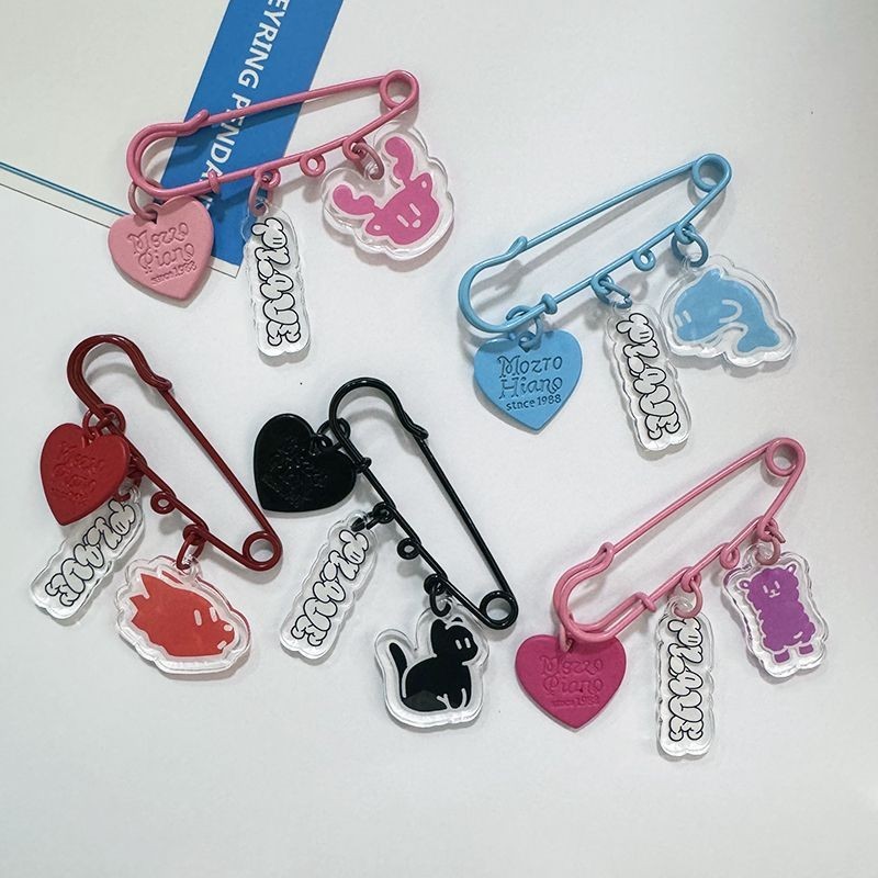 PLAVE การ์ตูนภาพ Pin เข็มกลัดอุปกรณ์เสริมน่ารักถุงของขวัญจี้สินค้า 0107501