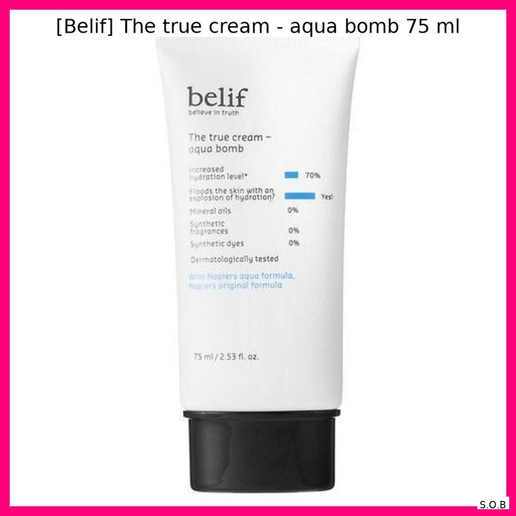 [Belif] The true cream - aqua bomb 75 ml / Hydrating, Soothing by SOB