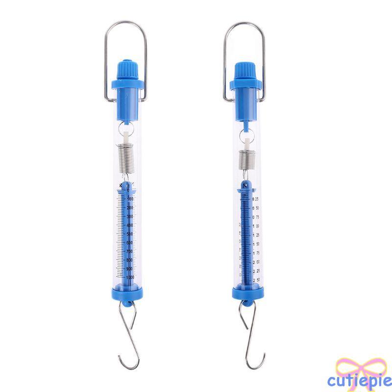 Cutie Spring Scale Transparent Spring Balance Hanging Tube Spring Scale 2 5N 10N สําหรับการทดลองทางก