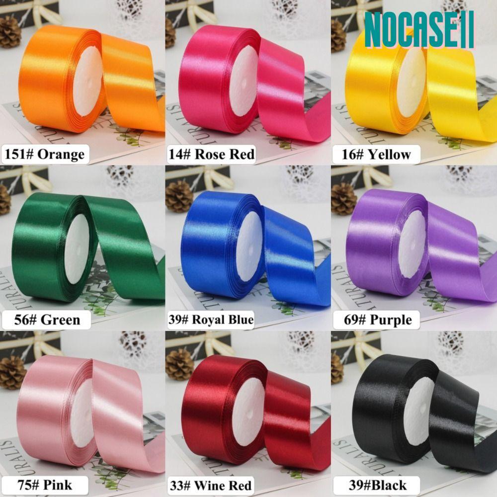 โนเคส 22เมตร ริบบิ้นผ้าไหมซาติน,สีเข้มแข็ง4เซนติเมตรผ้าไหมเงาริบบิ้น,งานฝีมือทนทานโบว์โพลีเอสเตอร์ห่อของขวัญริบบิ้นตกแต่งงานแต่งงาน