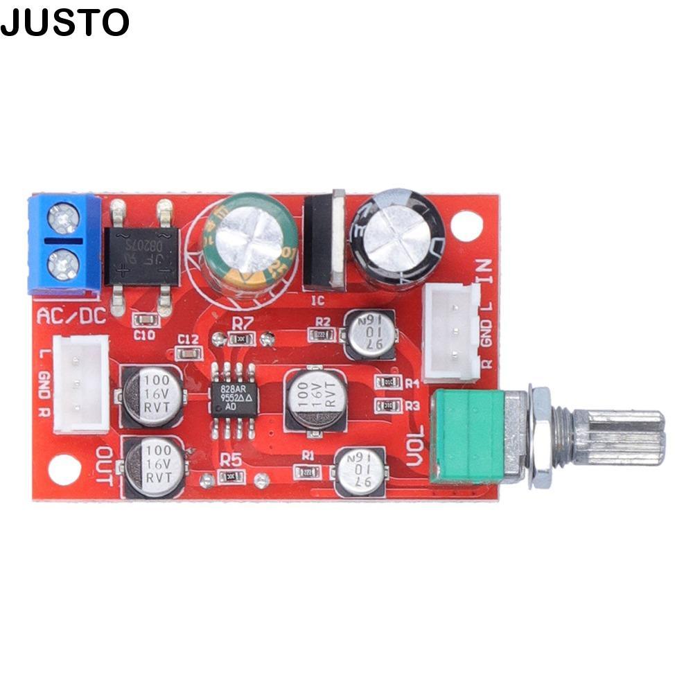 JUSTO AD828 เครื่องขยายเสียง,สเตอริโอ AD828 ชิป Preamplifier Board, Volume Control DC9-24V/AC8-16V S