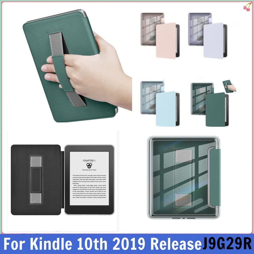 อะคริลิค Clear Back สําหรับ Kindle 10th Generation Case 6 นิ้วพร้อมสายคล้องมือเข็มขัด Ebook 2019 Rel