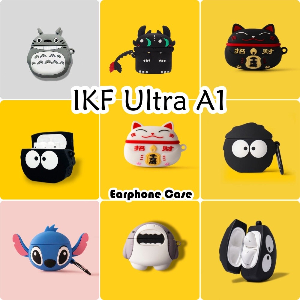 In StockFor IKF Ultra A1 Case Casing Soft Silicone Headphone Case Niche Cartoon Series NO.1